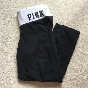 vs pink cropped yoga pants xs ☆